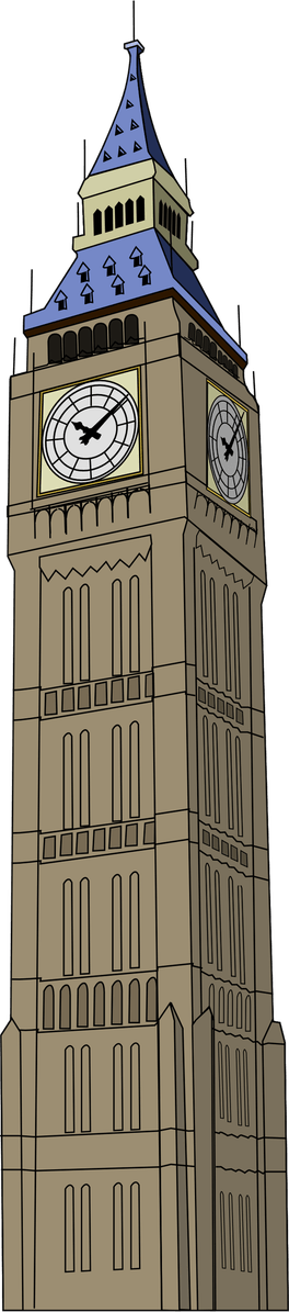 London Clock Tower PNG