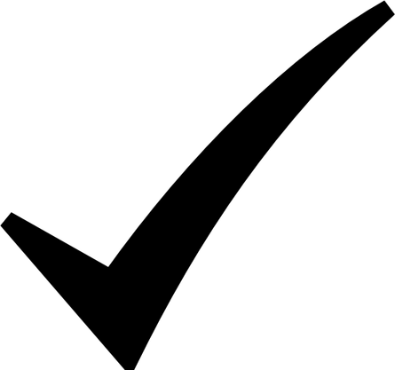 Black Check Mark PNG