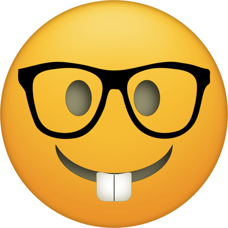 Nerd Emoji PNG