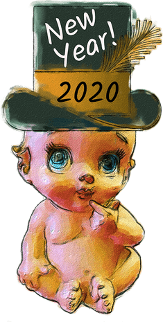 New Year Baby PNG