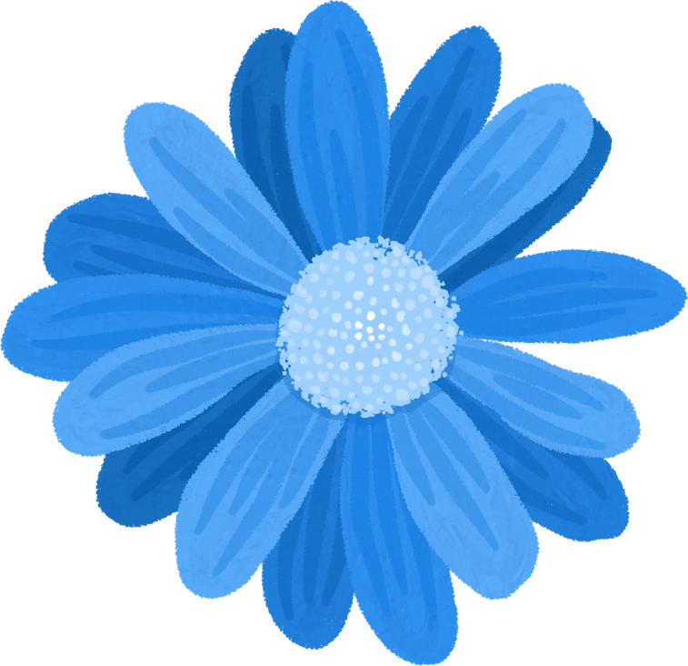 Marguerite Blue PNG
