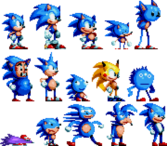 Pixel Sonic PNG