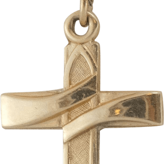Gold Cross Chain PNG