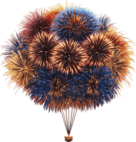 Vintage Fireworks PNG