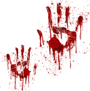 Hand Painted Blood PNG