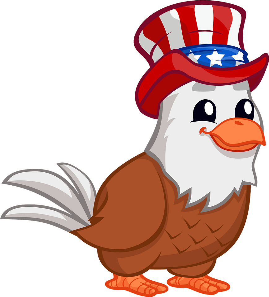 Patriotic Eagle PNG