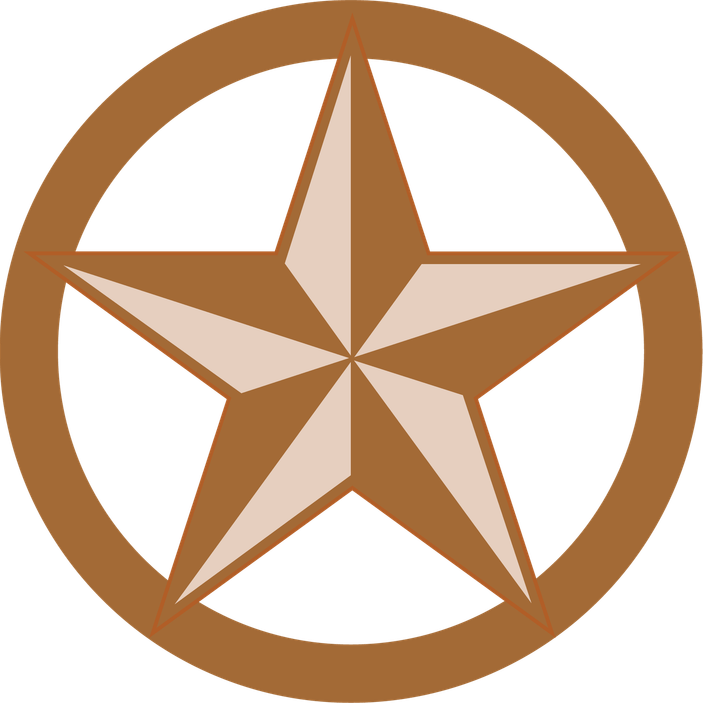 Brown Star PNG