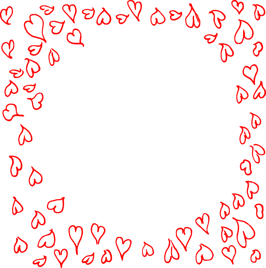 Hearts Frame PNG