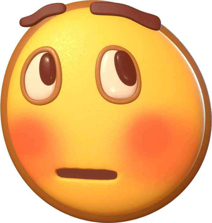 Blushing Emoji PNG
