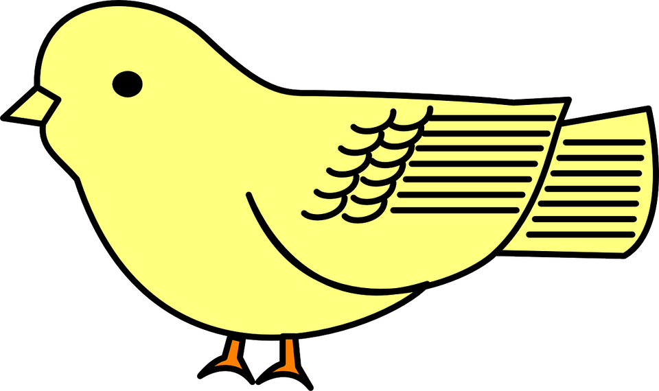 Yellow Bird PNG