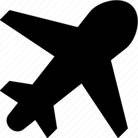 White Airplane PNG