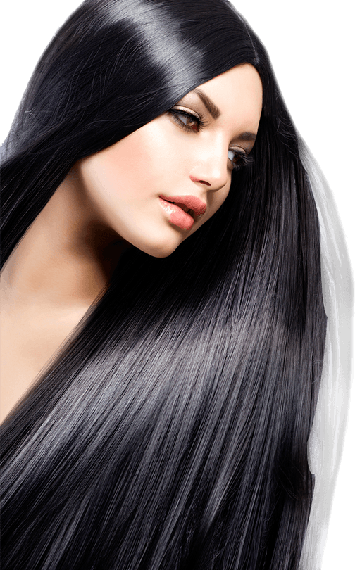 Black Hair Model PNG