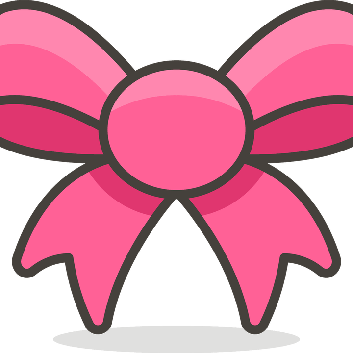 Pink Bow Emoji PNG