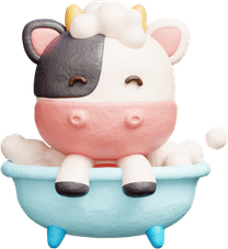 Cute Baby Cow PNG