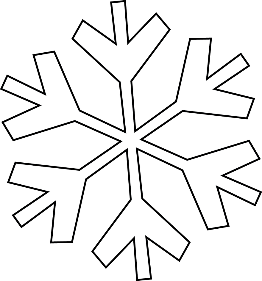 Black Snowflake PNG