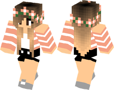 Girl Minecraft Skins PNG