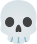 Cursed Skull Emoji PNG