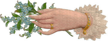 Hand Holding Flower PNG