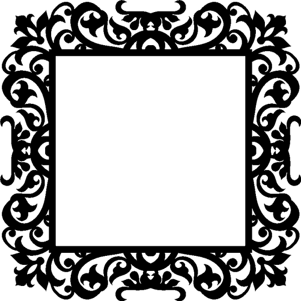 Square Frame Black PNG