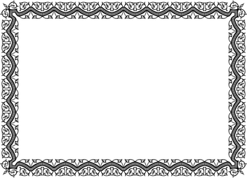 Islamic Pattern Border PNG