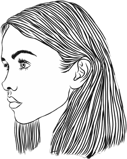 Drawing Of Girls PNG
