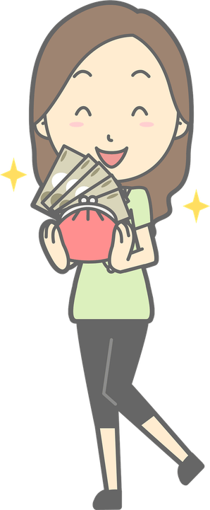 Lady With Money PNG