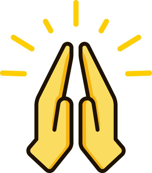 Prayer Hands Emoji PNG