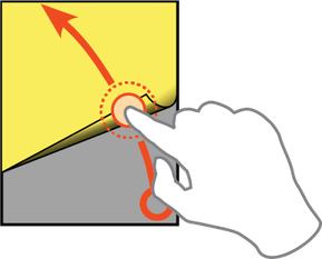 Corner Peeling Back PNG