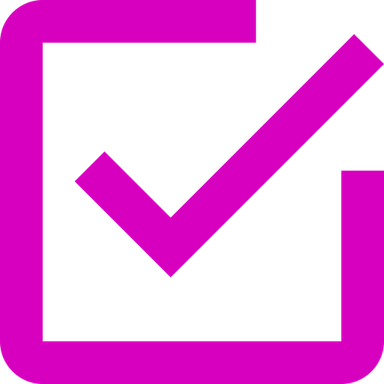 Purple Check Mark PNG