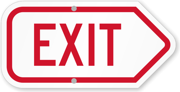 Exit Sign PNG