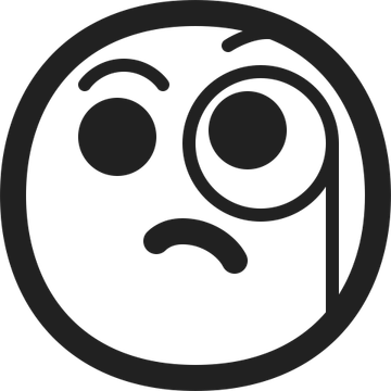 Monocle Emoji PNG
