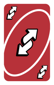 Red Uno Reverse Card PNG