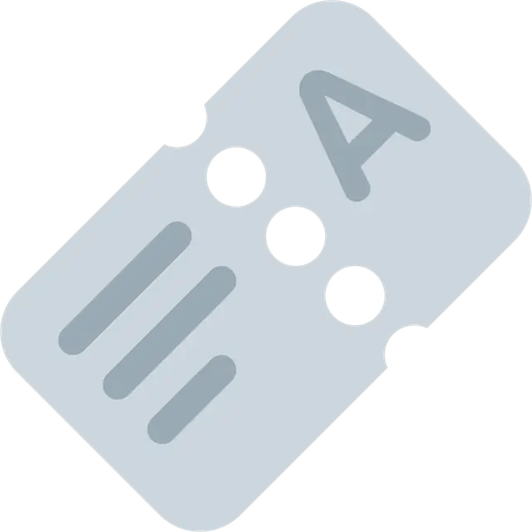 Ticket Emoji PNG