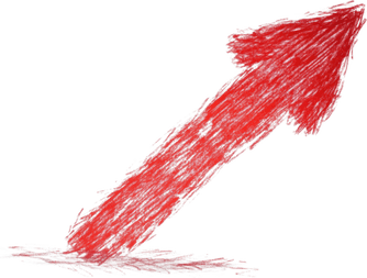 Red Arrow Sketch PNG