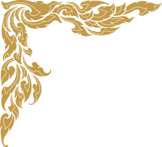 Royal Gold Corner Border PNG