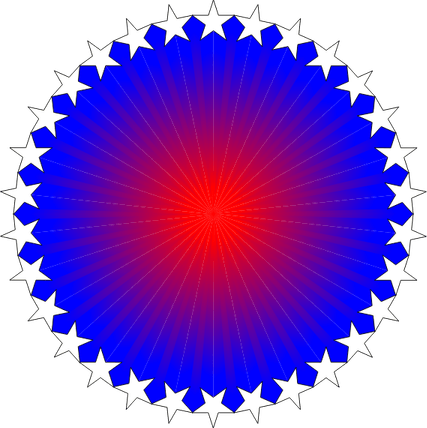 13 Stars Circle PNG