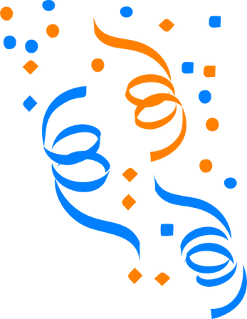 Blue Confetti PNG
