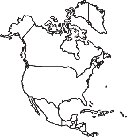 Blank United States Map PNG