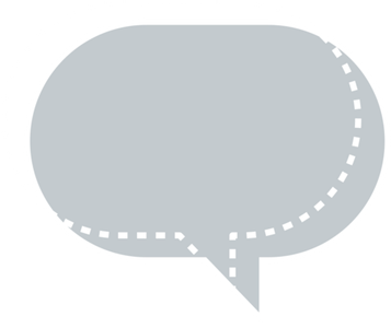 Grey Speech Bubble PNG