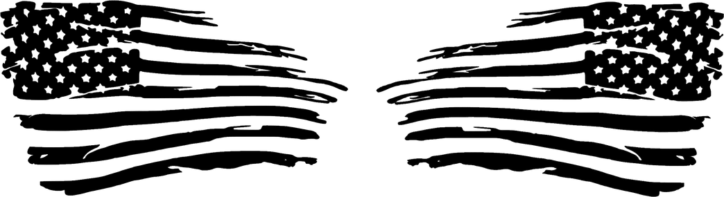 American Flag Black And White PNG