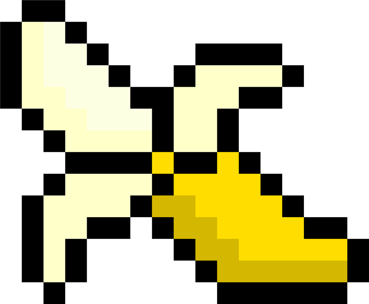 Pixel Banana PNG