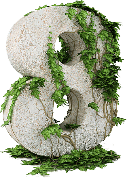 8 Number PNG