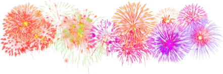 Fireworks Banner PNG