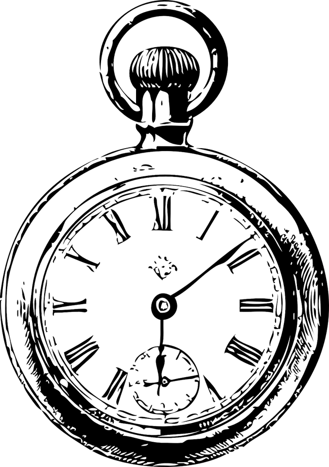 White Clock PNG