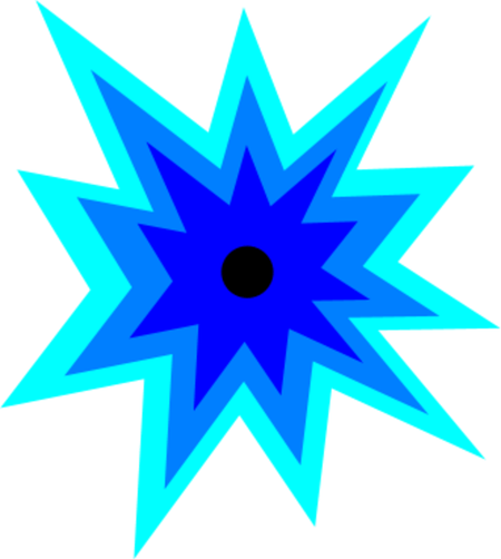 Blue Explosion PNG