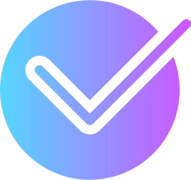 Purple Check Mark PNG