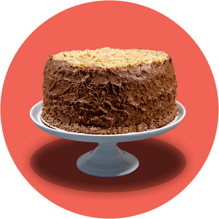 German Chocolate Cake PNG