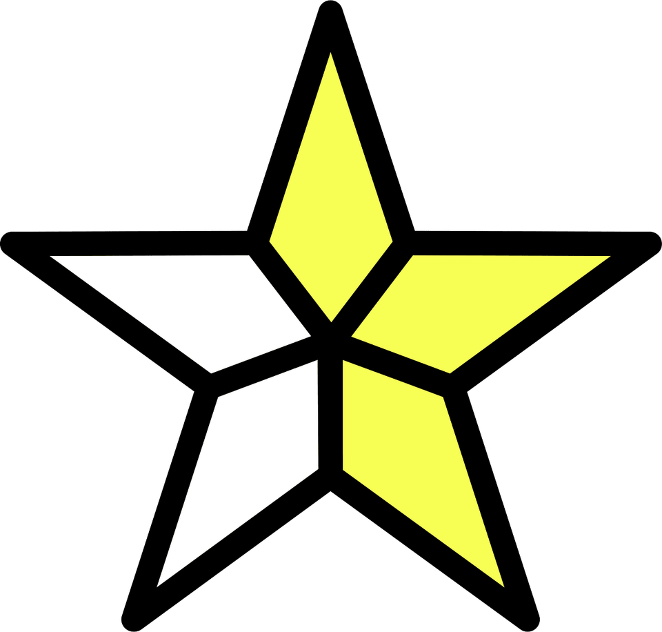 5 Point Star PNG