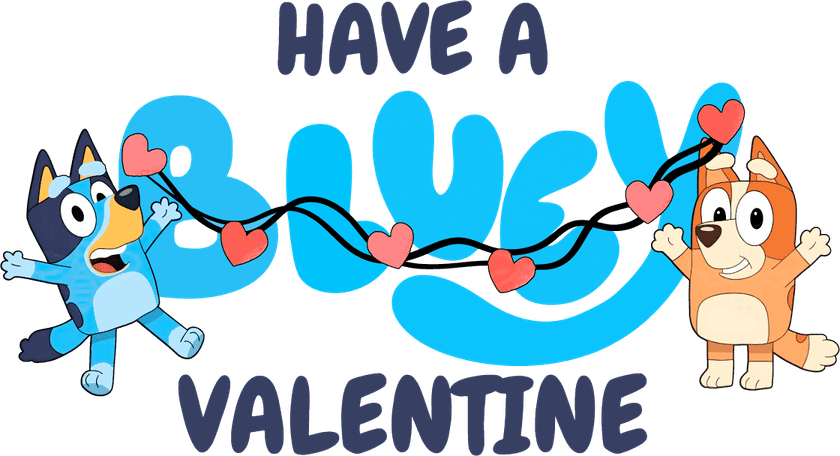 Bluey Valentine PNG