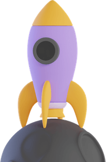 Rocket To Moon PNG